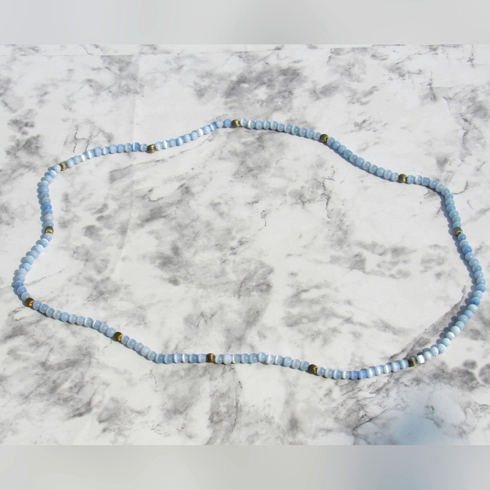 Blue Beaded Necklace